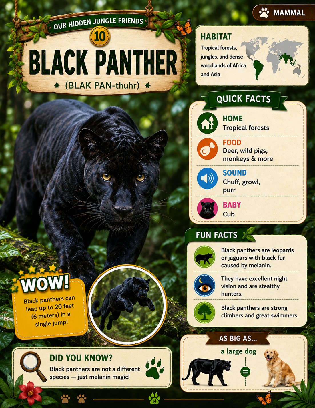 Volume 2 inside page — animal fact card