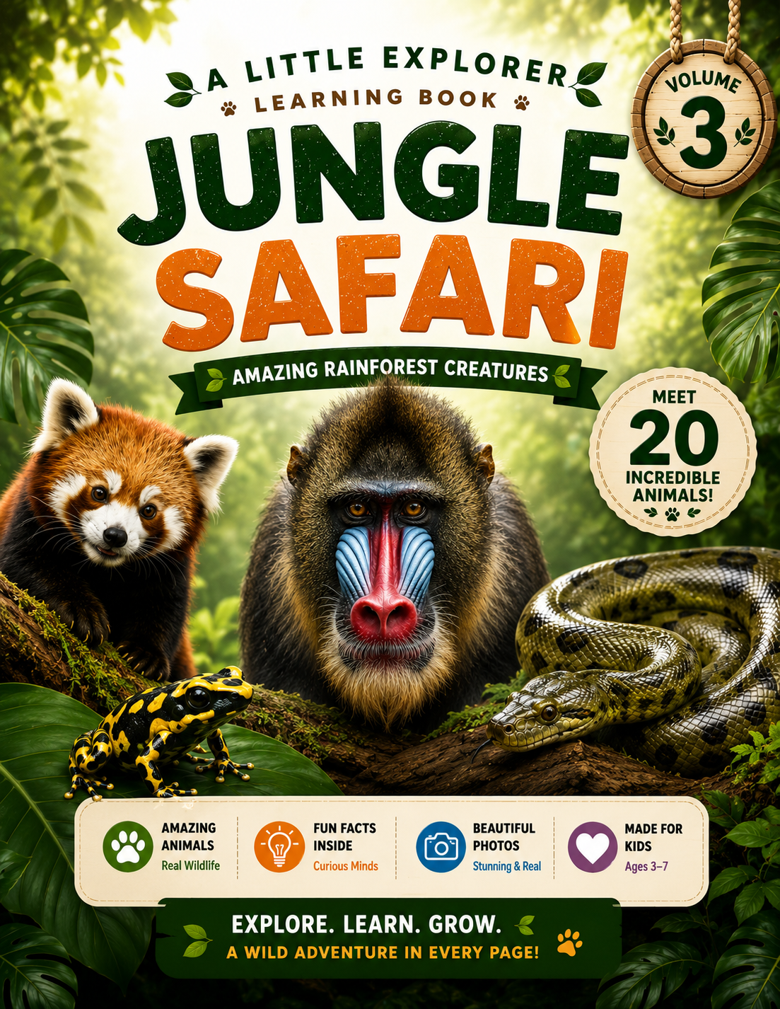 Volume 3 cover — Rainforest Creatures